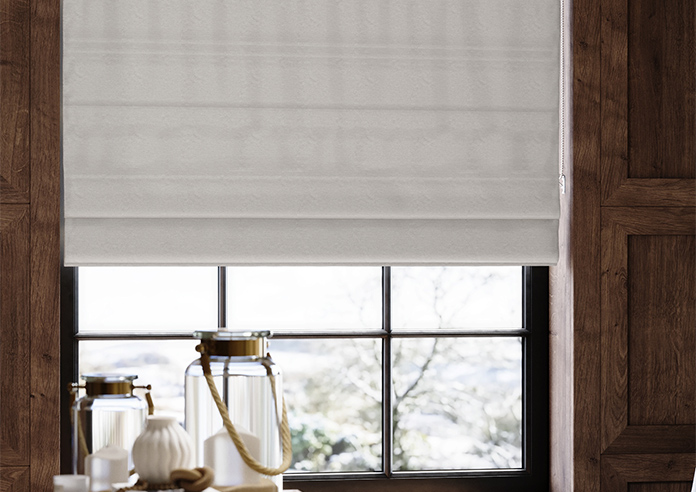 Lucerne Faux Silk, Champagne Mist - Roman Blind - Image 5